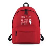 I Only Cry at Ugly People Backpack Rucksack 18L Bag - 42 x 31 x 21cm