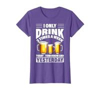 I Only Drink 3 Times a Week Funny Beer Drinker T-Shirt