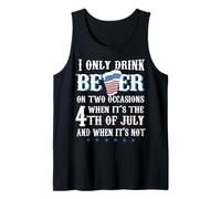 I Only Drink Beer on Two Occasions Funny Beer Lover Drinking Tank Top