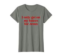 I Only Get On My Knees For Jesus Y2K T-Shirt