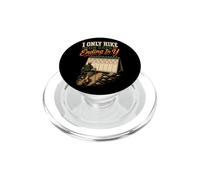 I Only Hike On Days Ending In Y Funny Hiker Gift Retro PopSockets PopGrip for MagSafe