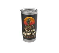 I Only Hike On Days Ending in Y Funny Hiker Gift Retro Stainless Steel Insulated Tumbler