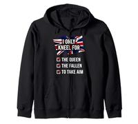 I Only Kneel For The Queen The Fallen To Take Aim Zip Hoodie