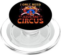 I only need Jesus and Circus Carnival Party Staff Tamer PopSockets PopGrip for MagSafe