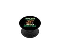 I Only Need Two Minutes To Have A Great Day - Horse Race PopSockets Adhesive PopGrip