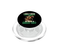 I Only Need Two Minutes To Have A Great Day - Horse Race PopSockets PopGrip for MagSafe