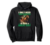 I Only Need Two Minutes To Have A Great Day - Horse Race Pullover Hoodie
