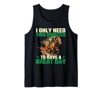 I Only Need Two Minutes to Have A Great Day - Horse Race Tank Top