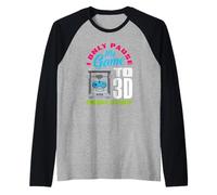 I Only Pause My Game to 3D Print Stuff Gamer Raglan Baseball Tee