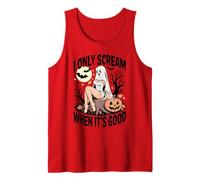 I only Scream When it’s Good Sexy Ghost Moon Pumpkin Bats Tank Top