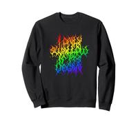 I Only Swallow if it's Vegan Goth Metal Rainbow Sweatshirt