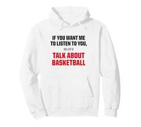 I Only Want To Talk About Basketball Bold Sports Graphic Tee Pullover Hoodie