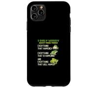 I Only Worry About Three Things Motivational Quote Frog Case for iPhone 11 Pro Max