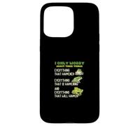 I Only Worry About Three Things Motivational Quote Frog Case for iPhone 15 Pro Max