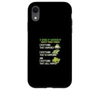 I Only Worry About Three Things Motivational Quote Frog Case for iPhone XR