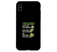 I Only Worry About Three Things Motivational Quote Frog Case for iPhone XS Max