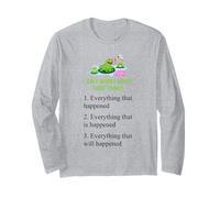 I Only Worry About Three Things Motivational Quote Frog Long Sleeve T-Shirt