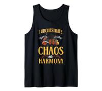 I Orchestrate Chaos Into Harmony Music Teacher Conductor Tank Top