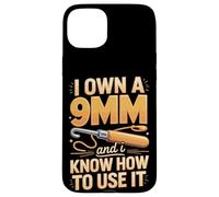 I Own A 9mm And I Know How To Use It Crochet Hook Case for iPhone 15 Plus