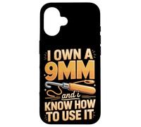 I Own A 9mm And I Know How To Use It Crochet Hook Case for iPhone 16