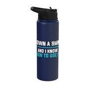 I Own A 9MM and Know How to Use It Stainless Steel Insulated Water Bottle