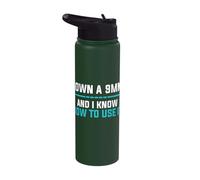 I Own A 9MM and Know How to Use It Stainless Steel Insulated Water Bottle