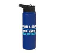 I Own A 9MM and Know How to Use It Stainless Steel Insulated Water Bottle