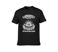 I Own It Forever The Title Australian Army Veteran Unisex T-Shirt Printed Tee Graphic Top Men Black Shirt M