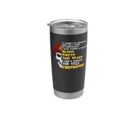 I Own It Forever The Title Firefighter Fireman Firefighters Stainless Steel Insulated Tumbler