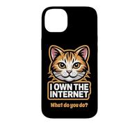 I Own The Internet Funny Cat Mom Dad Humor Case for iPhone 14 Plus