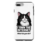I Own The Internet Sarcastic Tuxedo Cat Humor Case for iPhone 7 Plus/8 Plus