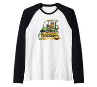 I Pass Gas Beach Mode Sloth Sunglasses Golf Cart EV Lover Raglan Baseball Tee