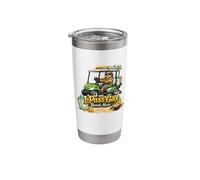 I Pass Gas Beach Mode Sloth Sunglasses Golf Cart EV Lover Stainless Steel Insulated Tumbler