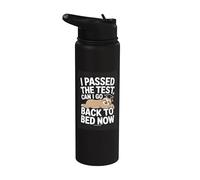 I Passed The Test Can I Go Back to Bed Now Sloth Graduate Stainless Steel Insulated Water Bottle