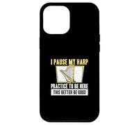 I Pause My Harp Practice To Be Here Cool Harp Player Harpist Case for iPhone 12 Pro Max