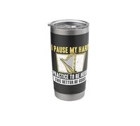 I Pause My Harp Practice to Be Here Cool Harp Player Harpist Stainless Steel Insulated Tumbler