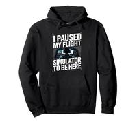 I Paused My Flight Sim To Be Here Pullover Hoodie