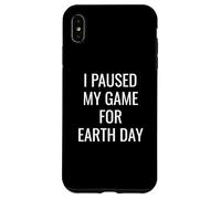I Paused My Game For Earth Day Gamer E-Sports Player Planet Case for iPhone XS Max
