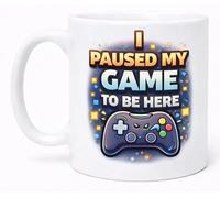 I Paused My Game to Be Here Funny Gamer Controller Coffee Cup Gift Mug