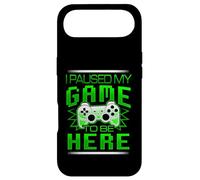 I Paused My Game To Be Here Green Design Gamer Gaming Case for iPhone Air