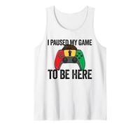 I Paused My Game To Be Here Video Game Juneteenth Tank Top