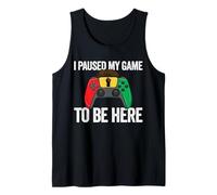 I Paused My Game To Be Here Video Game Juneteenth Tank Top