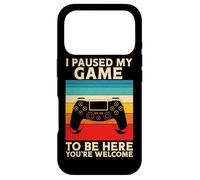 I Paused My Game To Be Here You're Welcome Retro Video Gamer Case for iPhone 17 Pro