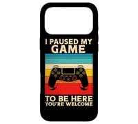 I Paused My Game To Be Here You're Welcome Retro Video Gamer Case for iPhone 17 Pro Max