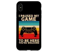 I Paused My Game To Be Here You're Welcome Retro Video Gamer Case for iPhone XS Max