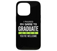 I Paused My Game To Graduate Graduation Funny Gamer Grad Case for iPhone 13 Pro