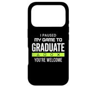 I Paused My Game To Graduate Graduation Funny Gamer Grad Case for iPhone 17 Pro