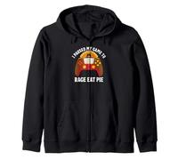 I Paused My Game To Rage Eat Pie Gamer Thanksgiving Zip Hoodie
