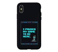 I Paused This Game to Be Here Funny ATC Gaming Controller 2 Case for iPhone X/XS