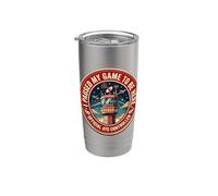 I Paused This Game to Be Here Funny ATC Gaming Controller 4 Stainless Steel Insulated Tumbler